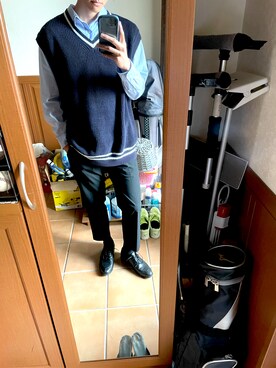 「Apple（-）のアイテム（アクセサリー）」を使った、こーたさん（メンズ・184cm）の秋コーディネート
