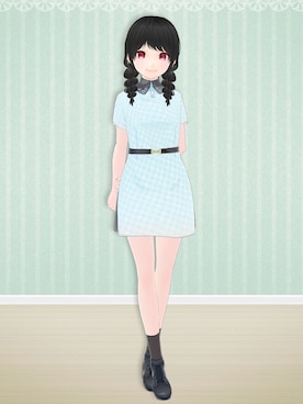 「くまさんぽしぇっと」｜八雲ももさん（レディース・160cm）の春コーディネート