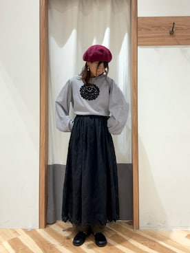 「Samansa Mos2（サマンサ モスモス）のアイテム（シューズ）」を使った、ゆささん（レディース・159cm）の秋コーディネート