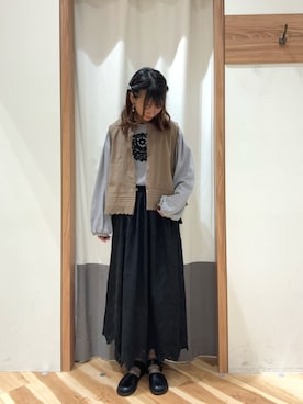 「Samansa Mos2（サマンサ モスモス）のアイテム（シューズ）」を使った、ゆささん（レディース・159cm）の秋コーディネート
