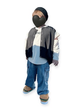 「アイテム（サンダル）」を使った、皇琥さん（キッズ・145cm）の秋コーディネート