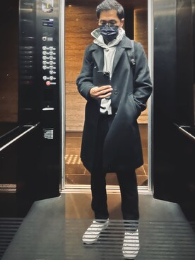 「URBAN RESEARCH（アーバンリサーチ）のアイテム（ダッフルコート）」を使った、jackchi0718さん（メンズ・170cm）の冬コーディネート