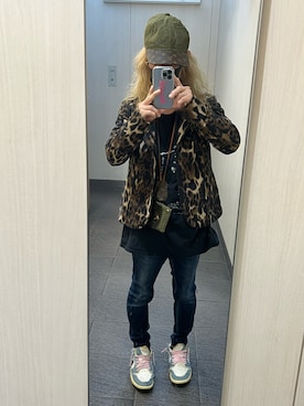 「AIR JORDAN（エアジョーダン）のアイテム（スニーカー、ブルー系）」を使った、kou198402さん（メンズ・160cm）の春コーディネート