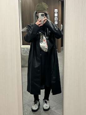 「Dr. Martens（ドクターマーチン）のアイテム（ブーツ、ホワイト系）」を使った、kou198402さん（メンズ・160cm）の春コーディネート