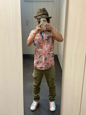 「URBAN RESEARCH（アーバンリサーチ）のアイテム（カーゴパンツ）」を使った、kou198402さん（メンズ・160cm）の夏コーディネート