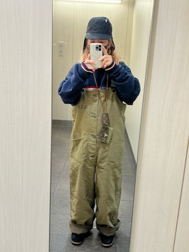 「アイテム（オールインワン・サロペット）」を使った、kou198402さん（メンズ・160cm）の秋コーディネート