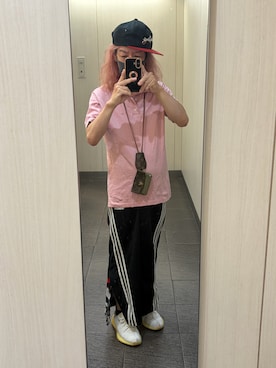 「HYDE（ハイド）のアイテム（キャップ、ブラック系）」を使った、kou198402さん（メンズ・160cm）の夏コーディネート