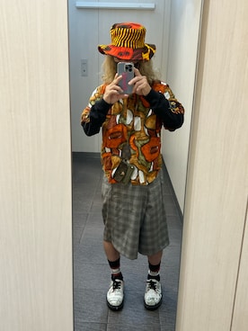 「Dr. Martens（ドクターマーチン）のアイテム（ブーツ、ホワイト系）」を使った、kou198402さん（メンズ・160cm）の春コーディネート