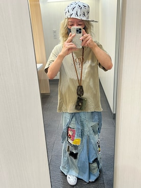 「アイテム（スカート）」を使った、kou198402さん（メンズ・160cm・40代）の夏コーディネート
