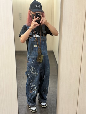 「HYDE（ハイド）のアイテム（キャップ、ブラック系）」を使った、kou198402さん（メンズ・160cm）の夏コーディネート