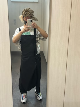 「古着好きな人と繋がりたい」｜「アイテム（サロペット/オーバーオール）」を使った、kou198402さん（メンズ・160cm）の夏コーディネート