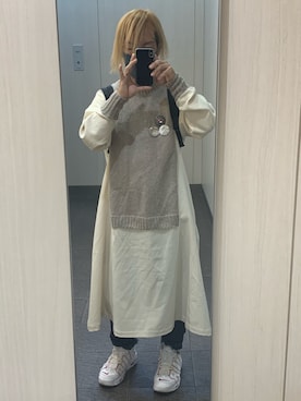 「STOF（ストフ）のアイテム（ワンピース/ドレス）」を使った、kou198402さん（メンズ・160cm）の秋コーディネート