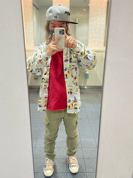 「URBAN RESEARCH（アーバンリサーチ）のアイテム（カーゴパンツ）」を使った、kou198402さん（メンズ・160cm）の夏コーディネート