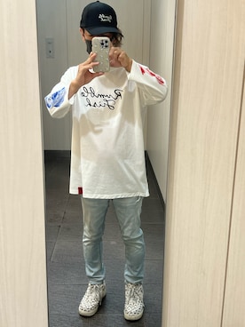 「HYDE（ハイド）のアイテム」を使った、kou198402さん（メンズ・160cm）の夏コーディネート