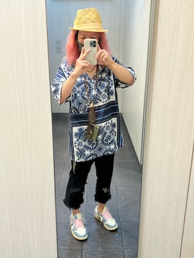 「アイテム（帽子）」を使った、kou198402さん（メンズ・160cm）の夏コーディネート