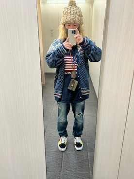 「アイテム（ニットキャップ/ビーニー）」を使った、kou198402さん（メンズ・160cm）の秋コーディネート