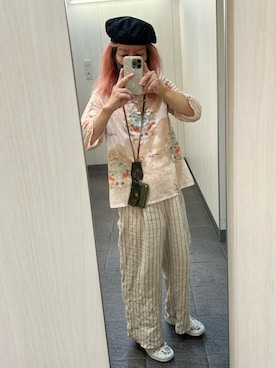 「アイテム（スリッポン、ホワイト系）」を使った、kou198402さん（メンズ・160cm）の夏コーディネート