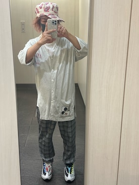 「ミッキー」｜「アイテム（スラックス）」を使った、kou198402さん（メンズ・160cm）の秋コーディネート