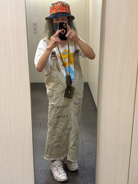 「NIKE（ナイキ）のアイテム（スニーカー、ホワイト系）」を使った、kou198402さん（メンズ・160cm）の夏コーディネート