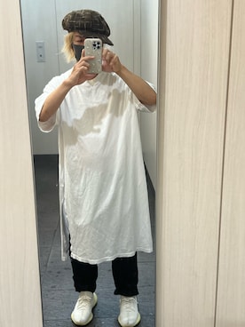 「LIMI feu（リミフゥ）のアイテム（パンツ）」を使った、kou198402さん（メンズ・160cm）の夏コーディネート