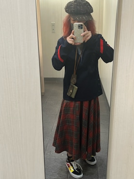 「アイテム（ハンチング/ベレー帽）」を使った、kou198402さん（メンズ・160cm）の秋コーディネート