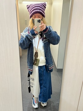 「アイテム（デニムスカート）」を使った、kou198402さん（メンズ・160cm）の冬コーディネート