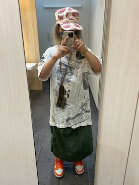 「アイテム（キャップ）」を使った、kou198402さん（メンズ・160cm）の夏コーディネート