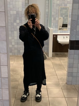 「BLACK Scandal Yohji Yamamoto（ブラックスキャンダルヨウジヤマモト）のアイテム（ワンピース/ドレス）」を使った、kou198402さん（メンズ・160cm）の夏コーディネート