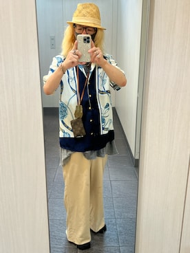 「アイテム（帽子）」を使った、kou198402さん（メンズ・160cm）の夏コーディネート