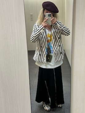 「アイテム（ハンチング/ベレー帽）」を使った、kou198402さん（メンズ・160cm）の秋コーディネート