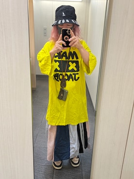 「KANGOL（カンゴール）のアイテム」を使った、kou198402さん（メンズ・160cm）の夏コーディネート
