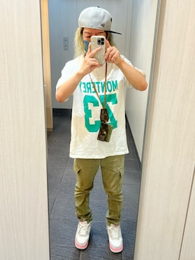 「URBAN RESEARCH（アーバンリサーチ）のアイテム（カーゴパンツ）」を使った、kou198402さん（メンズ・160cm）の夏コーディネート