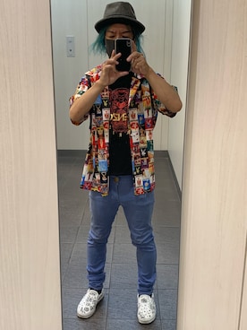 「KENZO」｜「アイテム（スリッポン）」を使った、kou198402さん（メンズ・160cm）の夏コーディネート