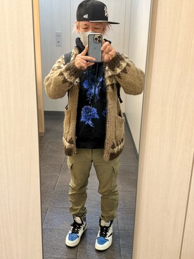 「URBAN RESEARCH（アーバンリサーチ）のアイテム（カーゴパンツ）」を使った、kou198402さん（メンズ・160cm）の冬コーディネート