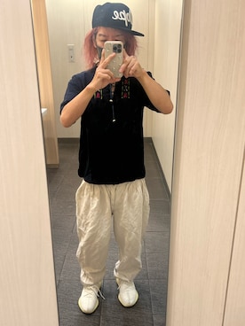 「RINEN（リネン）のアイテム」を使った、kou198402さん（メンズ・160cm）の夏コーディネート