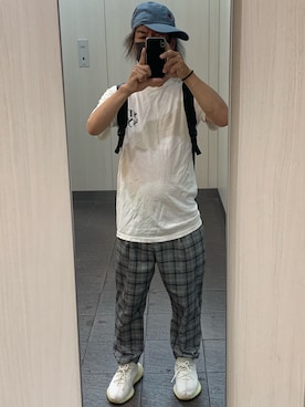 「URBAN RESEARCH Sonny Label（アーバンリサーチサニーレーベル）のアイテム（スラックス）」を使った、kou198402さん（メンズ・160cm）の夏コーディネート