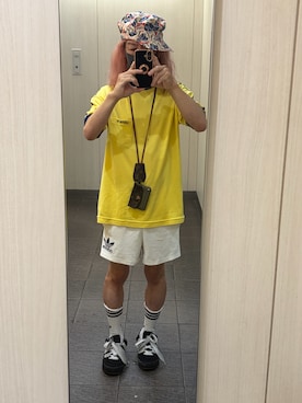 「USEDのアイテム（キャップ、その他）」を使った、kou198402さん（メンズ・160cm）の夏コーディネート