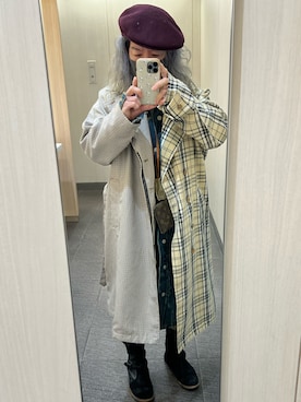 「KANGOL（カンゴール）のアイテム（帽子）」を使った、kou198402さん（メンズ・160cm）の春コーディネート