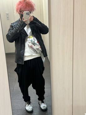 「LIMI feu（リミフゥ）のアイテム（パンツ）」を使った、kou198402さん（メンズ・160cm）の春コーディネート