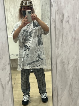 「URBAN RESEARCH Sonny Label（アーバンリサーチサニーレーベル）のアイテム（スラックス）」を使った、kou198402さん（メンズ・160cm）の夏コーディネート