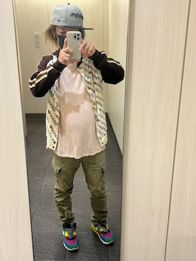 「URBAN RESEARCH（アーバンリサーチ）のアイテム（カーゴパンツ）」を使った、kou198402さん（メンズ・160cm）の秋コーディネート