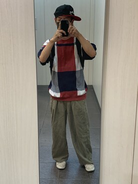 「glamb（グラム）のアイテム（キャップ）」を使った、kou198402さん（メンズ・160cm）の夏コーディネート