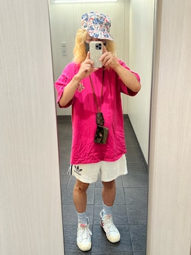 「アイテム（キャップ）」を使った、kou198402さん（メンズ・160cm・40代）の夏コーディネート