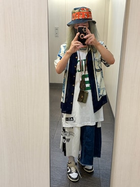 「Re:make（リメイク）のアイテム」を使った、kou198402さん（メンズ・160cm）の夏コーディネート