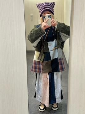 「アイテム（スカート）」を使った、kou198402さん（メンズ・160cm）の秋コーディネート