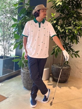 「ゴルフウェア」｜BEAMS GOLFさん（メンズ・180cm）の夏コーディネート