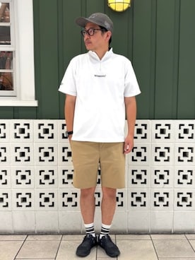 「アイテム（帽子）」を使った、BEAMS GOLFさん（レディース・176cm）の夏コーディネート