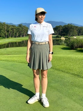 「BEAMS GOLF（ビームスゴルフ）のアイテム」を使った、BEAMS GOLFさん（レディース・164cm）の秋コーディネート