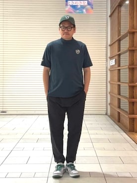 「BEAMS GOLF（ビームスゴルフ）のアイテム」を使った、BEAMS GOLFさん（メンズ・176cm）の夏コーディネート