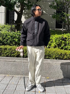 「ゴルフウェア」｜BEAMS GOLFさん（メンズ・180cm）の秋コーディネート